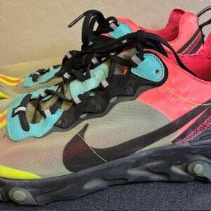 Nike React Element 87 Mens 11 Shoes Hyper Fusion Volt Racer Running Sneakers